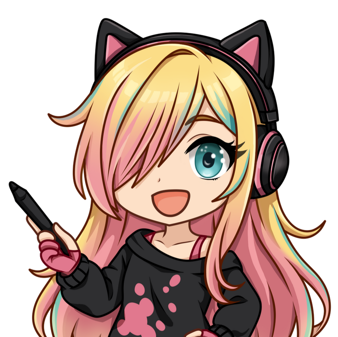 Avatar ilustrado de Nerine Aoi con auriculares y expresión sonriente.