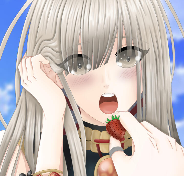 Fanart de Himuka, personaje de Olympia Soirée, en un retrato estilizado.